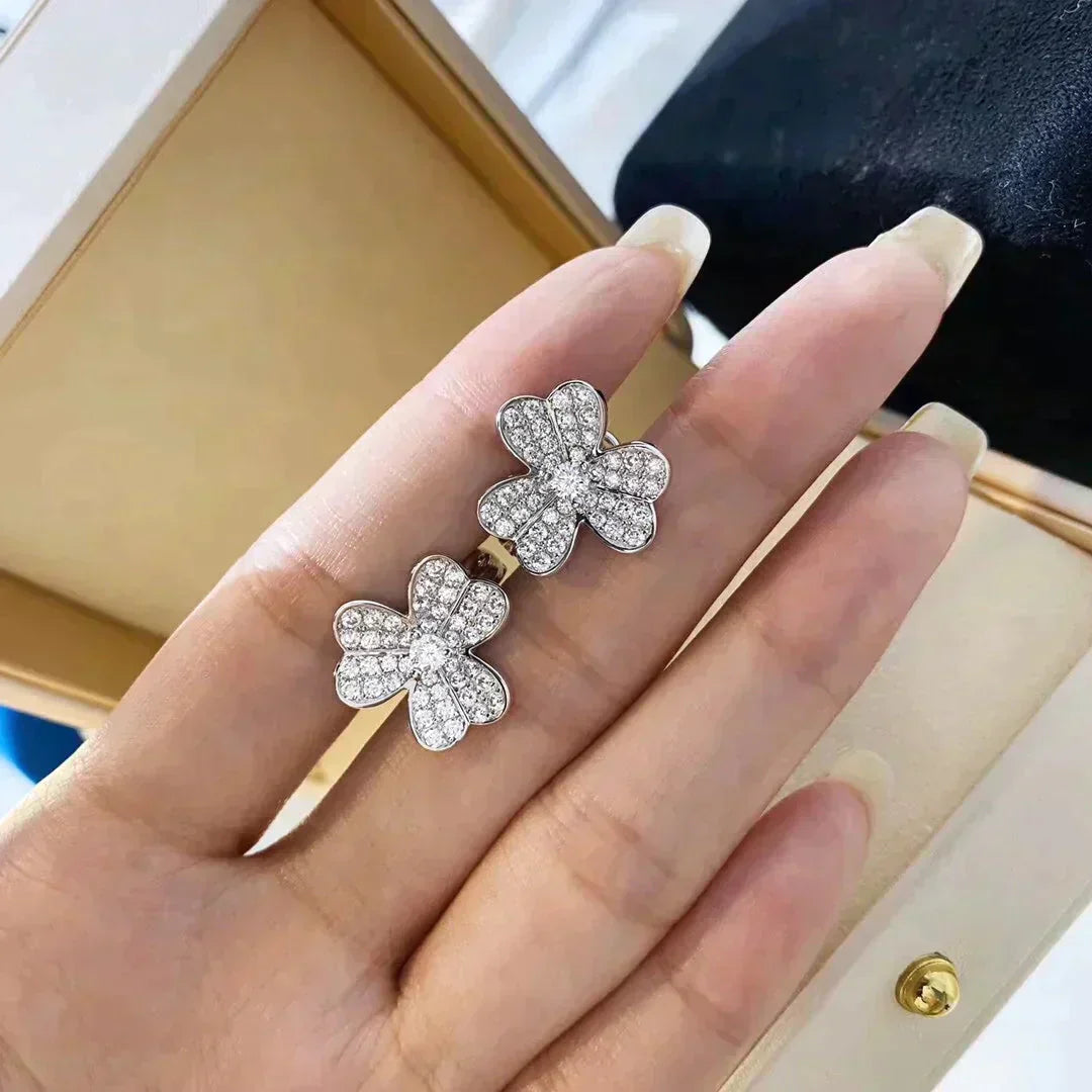 ¡®Glow Jewelry¡¯CLOVER COMOS DIAMOND EARRINGS SILVER