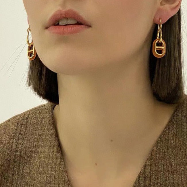 ¡®Glow Jewelry¡¯HM O'MAILLON GOLD EARRINGS