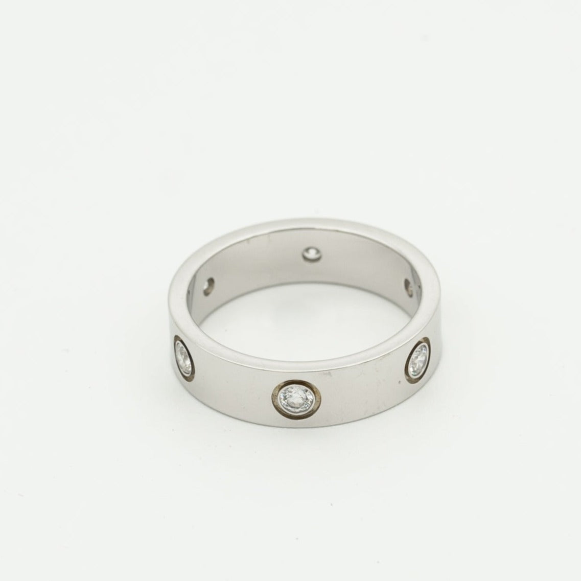 Glow Jewelry「LOVE RING 5.5MM 6 DIAMONDS SILVER」