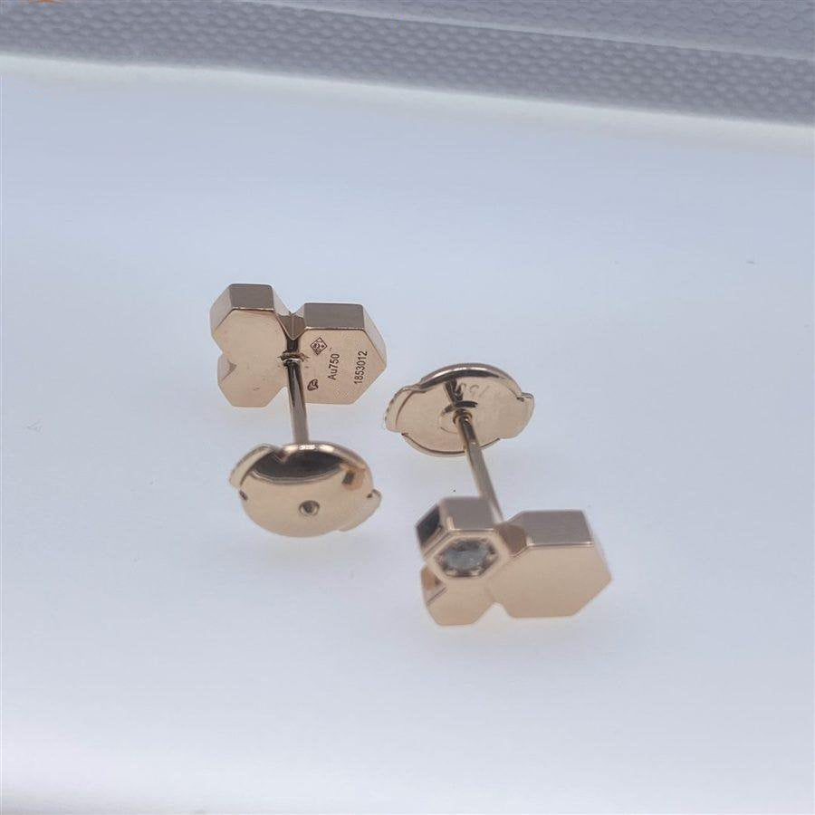 ¡®Glow Jewelry¡¯BEE LOVE PINK GOLD DIAMOND EARRINGS