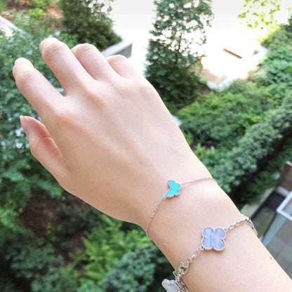 ¡®Glow Jewelry¡¯BUTTERFLY TURQUOISE BUTTERFLY BRACELET SILVER