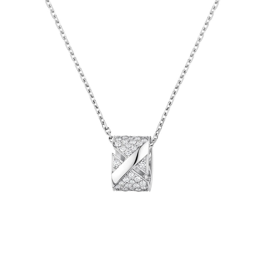 [Glow Jewelry]LIENS EVIDENCE DIAMOND PAVED NECKLACE