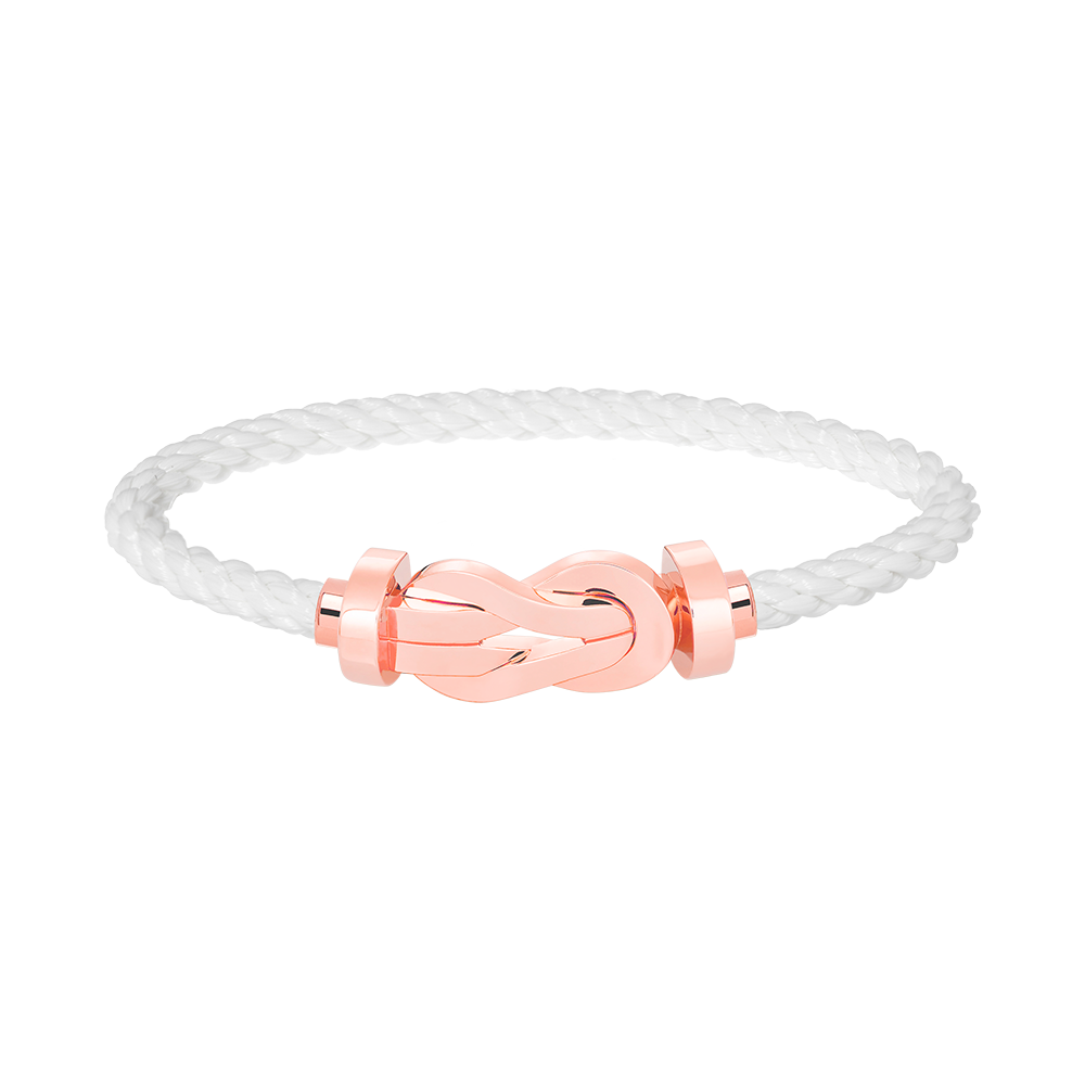 [Glow Jewelry]CHANCE LARGE 8 FIGURE BUCKLE NO DIAMOND BRACELET ROSE GOLD