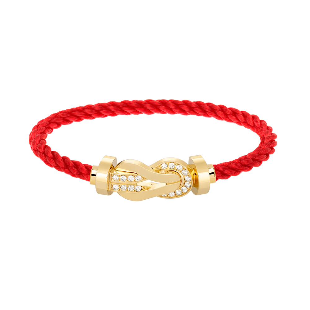 ¡®Glow Jewelry¡¯CHANCE LARGE 8 FIGURE BUCKLE HALF DIAMOND BRACELET GOLD