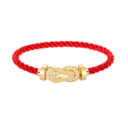 ¡®Glow Jewelry¡¯CHANCE LARGE 8 FIGURE BUCKLE HALF DIAMOND BRACELET GOLD