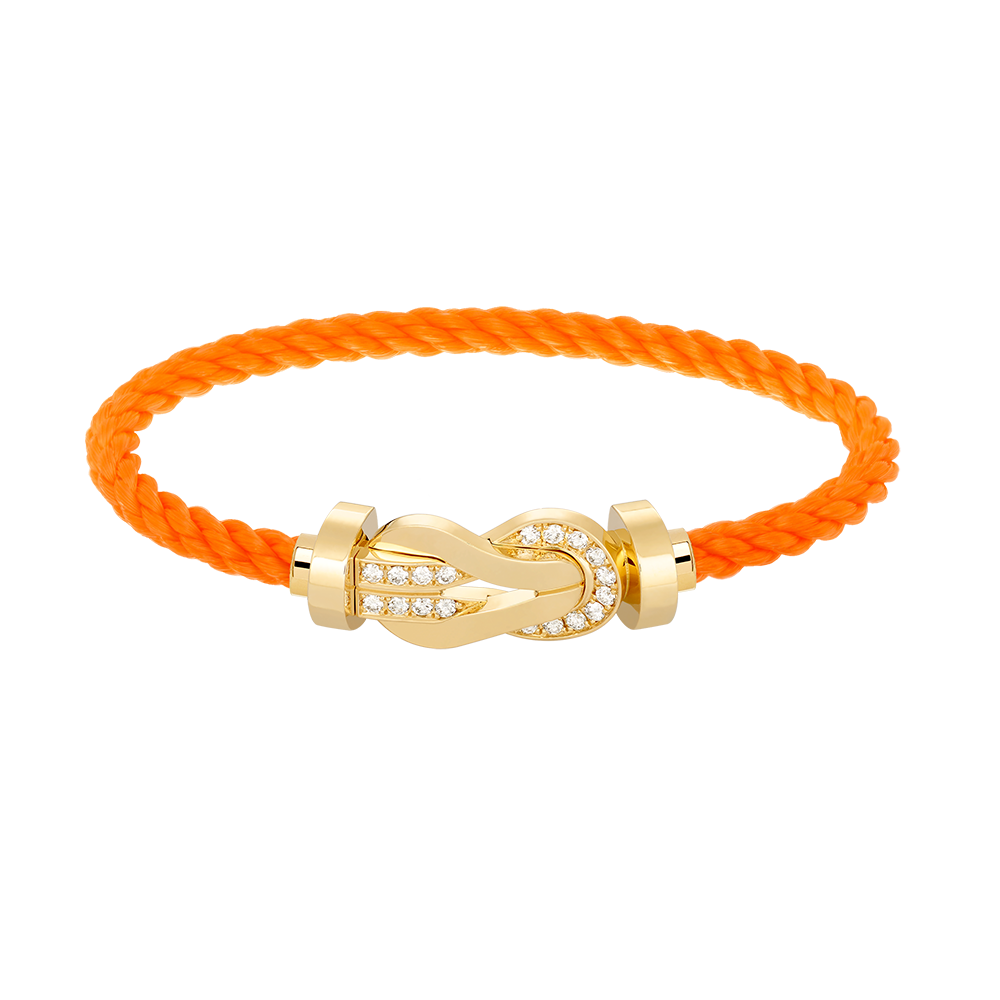 ¡®Glow Jewelry¡¯CHANCE LARGE 8 FIGURE BUCKLE HALF DIAMOND BRACELET GOLD