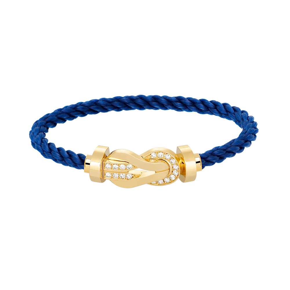 ¡®Glow Jewelry¡¯CHANCE LARGE 8 FIGURE BUCKLE HALF DIAMOND BRACELET GOLD