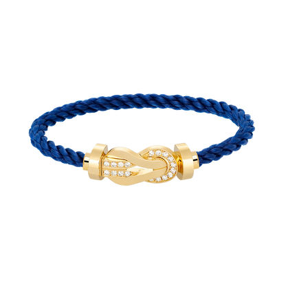 ¡®Glow Jewelry¡¯CHANCE LARGE 8 FIGURE BUCKLE HALF DIAMOND BRACELET GOLD