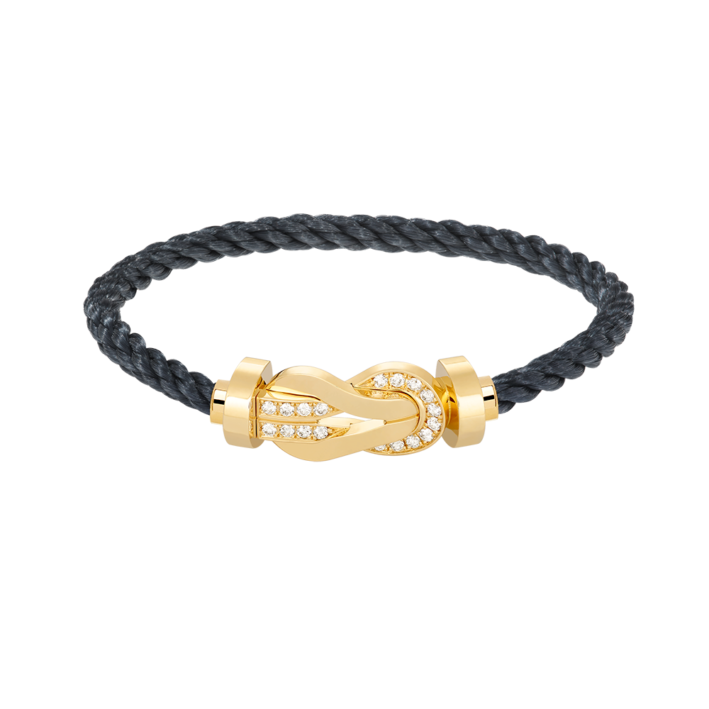 ¡®Glow Jewelry¡¯CHANCE LARGE 8 FIGURE BUCKLE HALF DIAMOND BRACELET GOLD