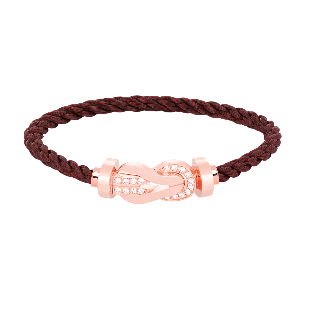 ¡®Glow Jewelry¡¯CHANCE LARGE 8 FIGURE BUCKLE HALF DIAMOND BRACELET ROSE GOLD