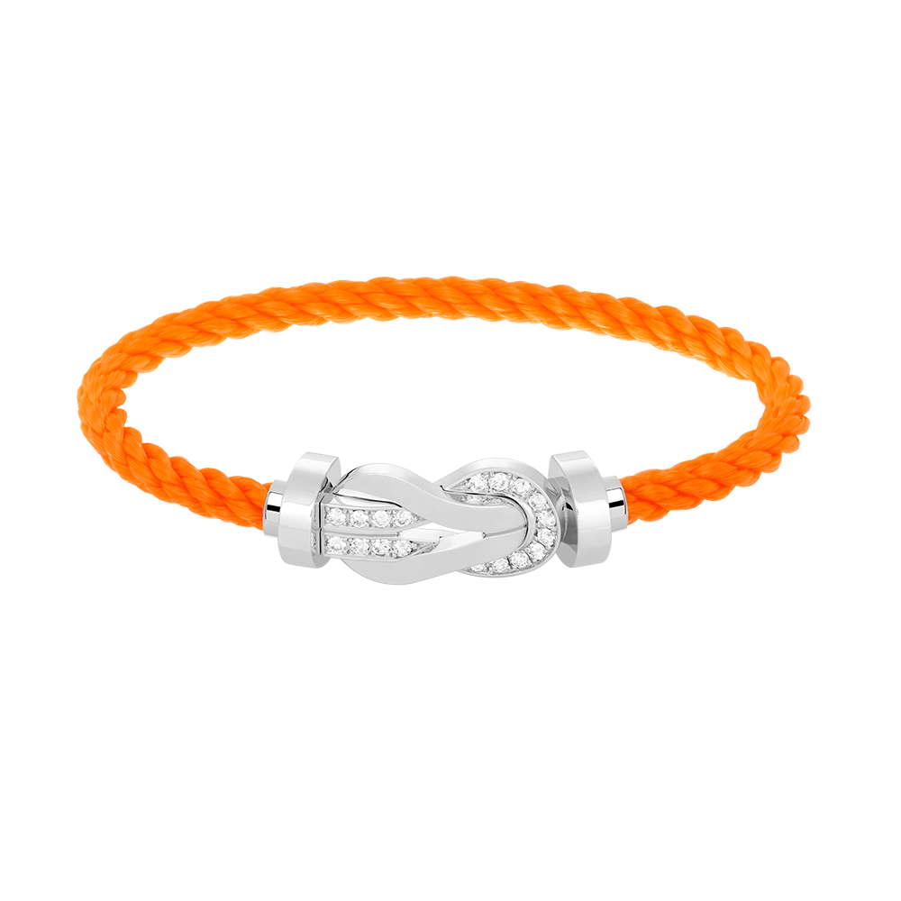 ¡®Glow Jewelry¡¯CHANCE LARGE 8 FIGURE BUCKLE HALF DIAMOND BRACELET SILVER
