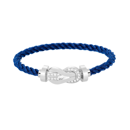 ¡®Glow Jewelry¡¯CHANCE LARGE 8 FIGURE BUCKLE HALF DIAMOND BRACELET SILVER