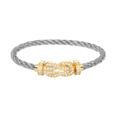 ¡®Glow Jewelry¡¯CHANCE LARGE 8 FIGURE BUCKLE FULLDIAMOND BRACELET GOLD