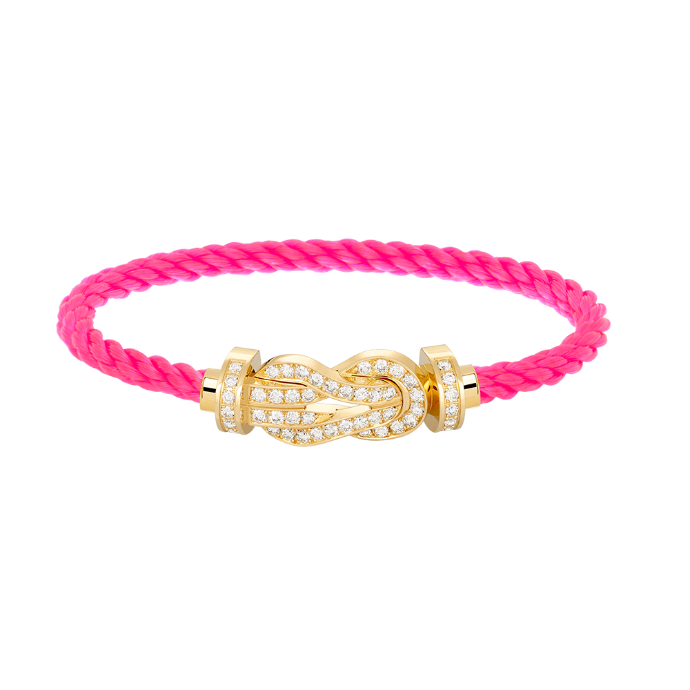 ¡®Glow Jewelry¡¯CHANCE LARGE 8 FIGURE BUCKLE FULLDIAMOND BRACELET GOLD