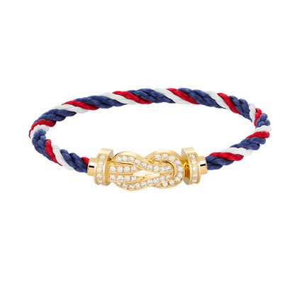 ¡®Glow Jewelry¡¯CHANCE LARGE 8 FIGURE BUCKLE FULLDIAMOND BRACELET GOLD