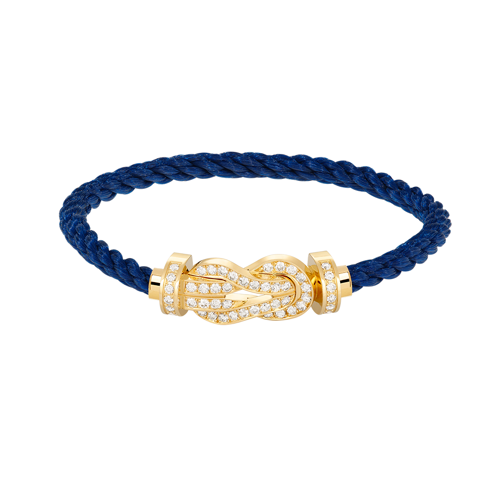 [Glow Jewelry]CHANCE LARGE 8 FIGURE BUCKLE FULLDIAMOND BRACELET GOLD