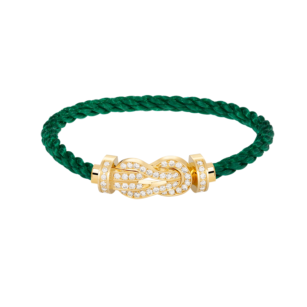 [Glow Jewelry]CHANCE LARGE 8 FIGURE BUCKLE FULLDIAMOND BRACELET GOLD