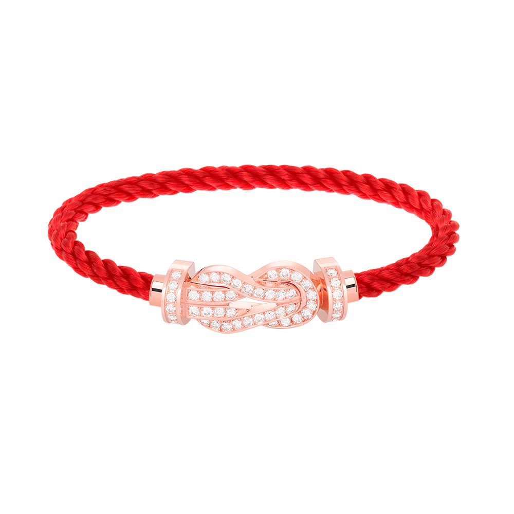 ¡®Glow Jewelry¡¯CHANCE LARGE 8 FIGURE BUCKLE FULL DIAMOND BRACELET ROSE GOLD