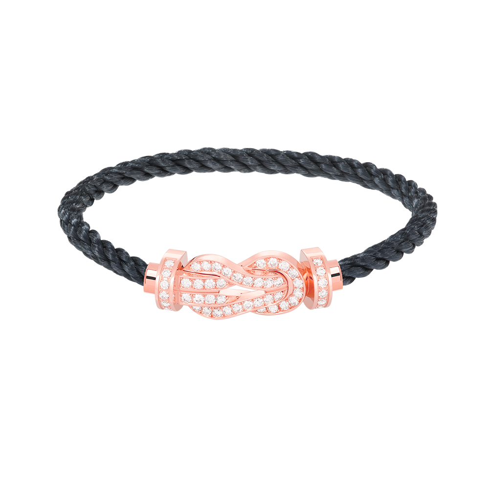 ¡®Glow Jewelry¡¯CHANCE LARGE 8 FIGURE BUCKLE FULL DIAMOND BRACELET ROSE GOLD