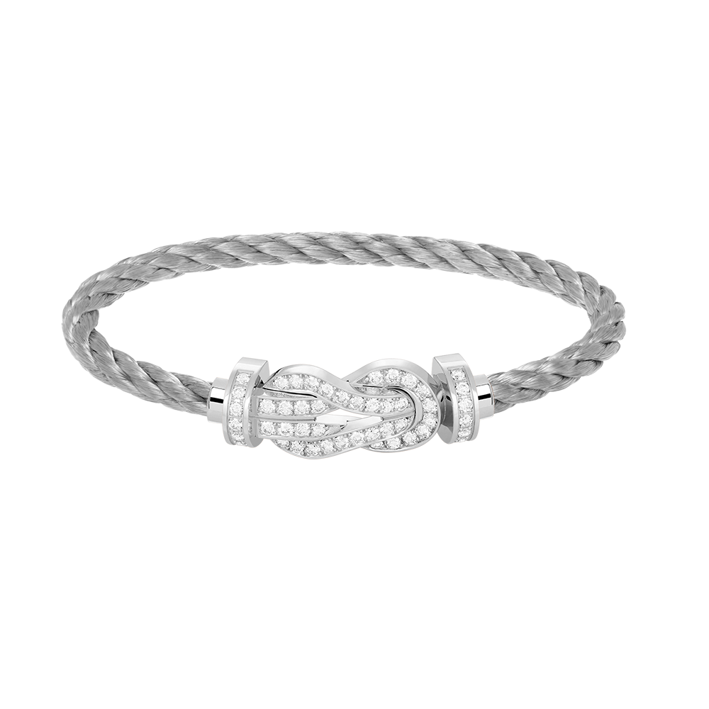 ¡®Glow Jewelry¡¯CHANCE LARGE 8 FIGURE BUCKLE FULL DIAMOND BRACELET SILVER