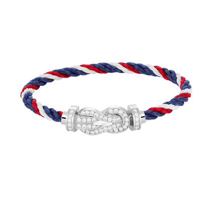 ¡®Glow Jewelry¡¯CHANCE LARGE 8 FIGURE BUCKLE FULL DIAMOND BRACELET SILVER