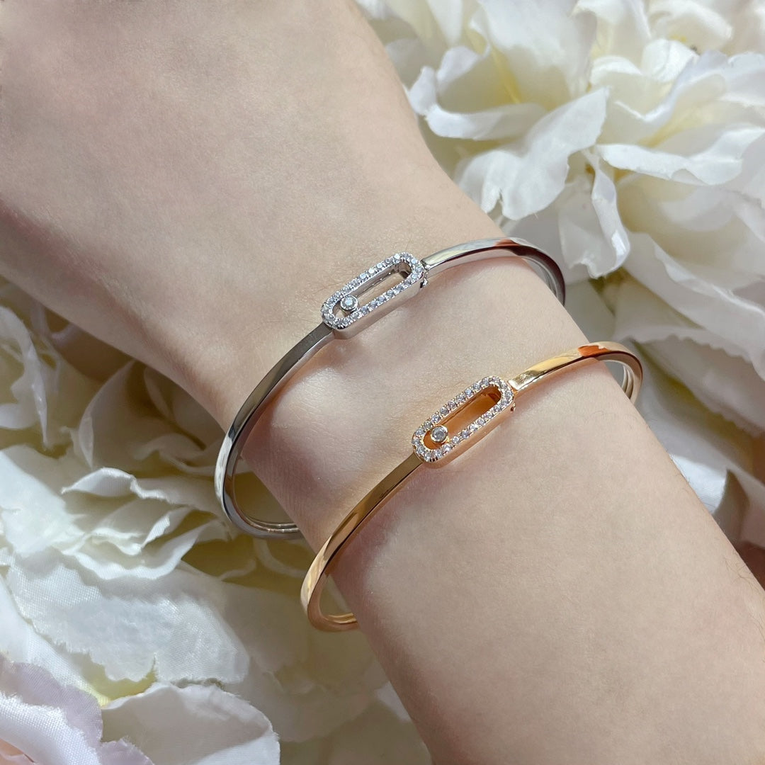 [Glow Jewelry]Move Uno pavé flex bangle medium
