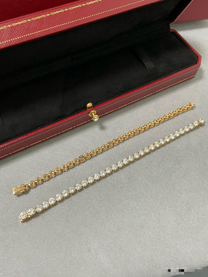 [Glow Jewelry jewelrys]TENNIS BRACELET WITH FULL DIAMOND SETTING