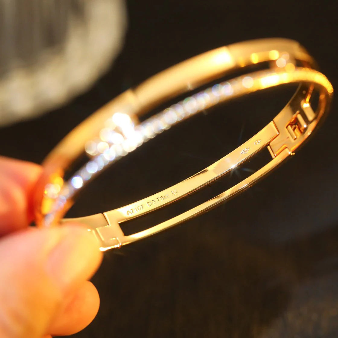 [Glow Jewelry]Move Romane Diamond Bangle Bracelet