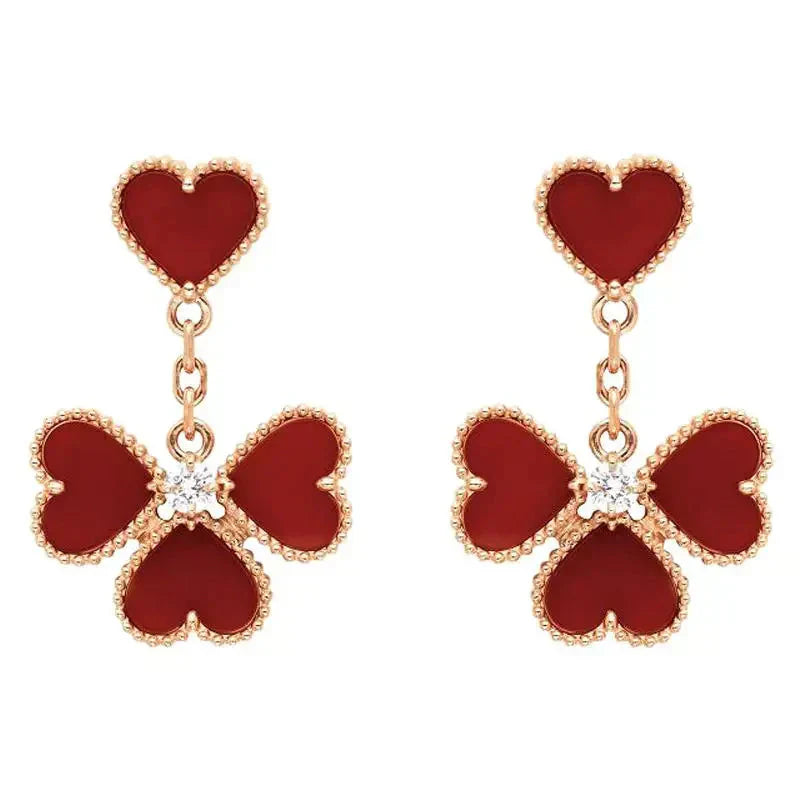 ¡®Glow Jewelry¡¯SWEET CLOVER CARNELIAN EARRINGS
