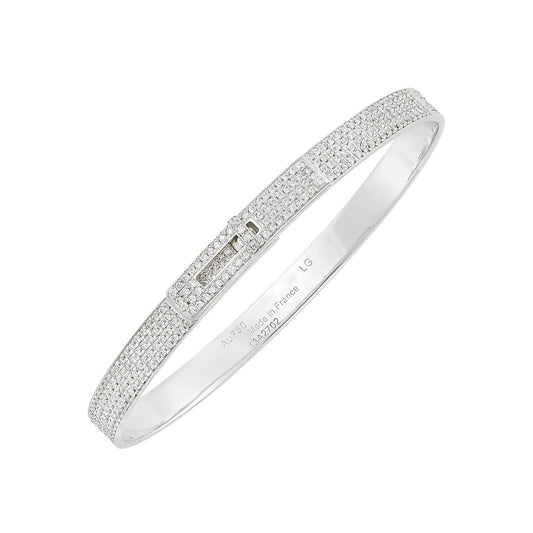 [Glow Jewelry]HM KELLY BRACELET IN SILVER AND FULL PAVE DIAMOND