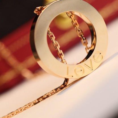 [Glow Jewelry]LOVE NECKLACE ADJUSTABLE ROSE GOLD