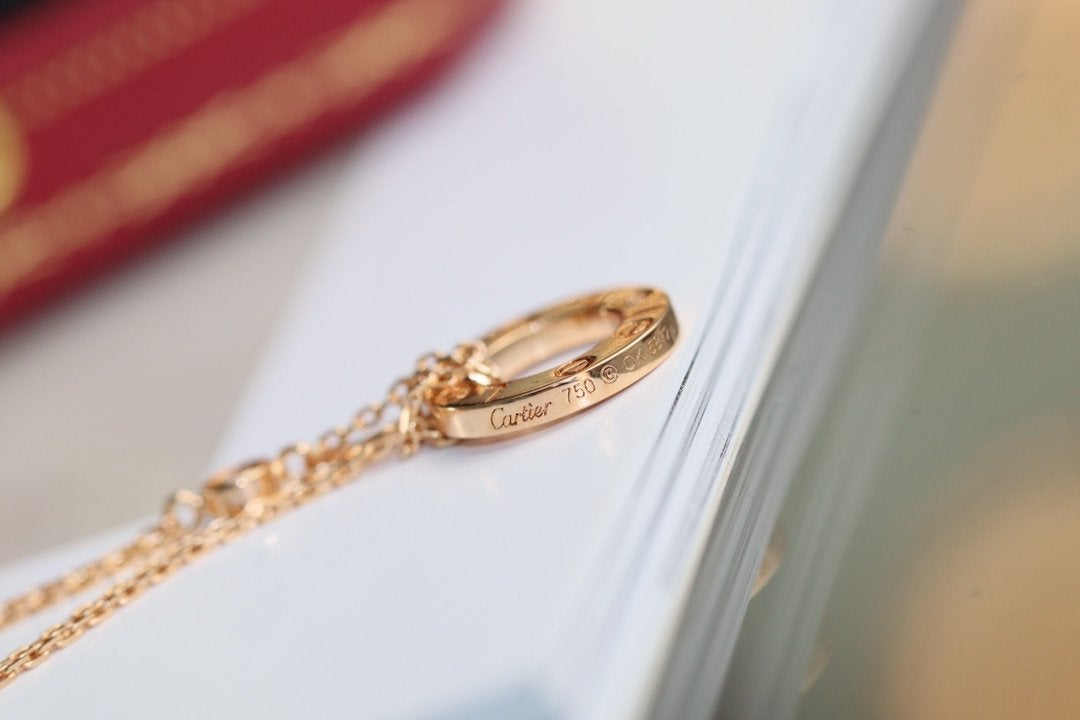¡®Glow Jewelry¡¯LOVE NECKLACE ADJUSTABLE ROSE GOLD 2 DIAMOND