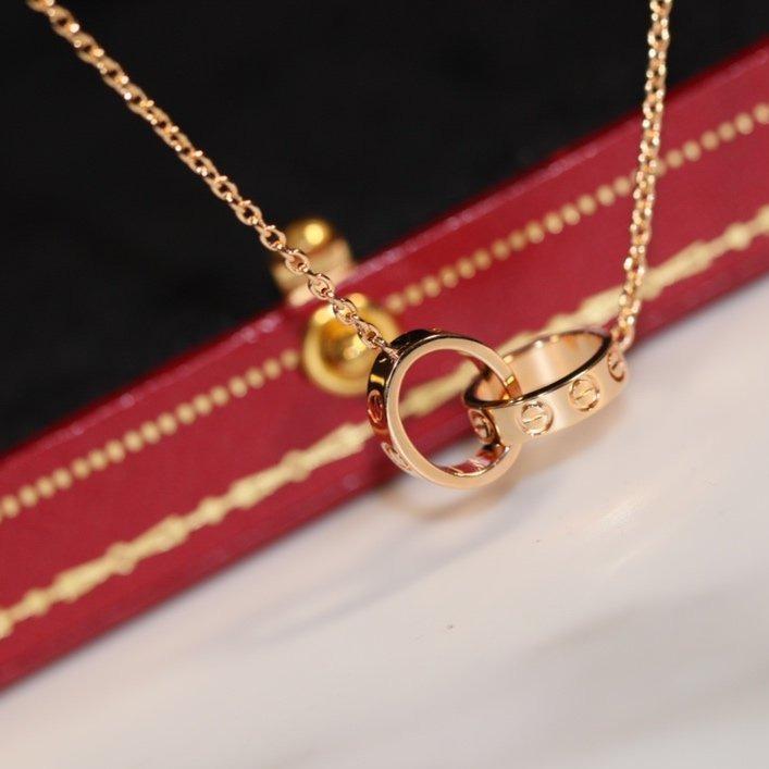 [Glow Jewelry]LOVE NECKLACE PINK GOLD AND SILVER