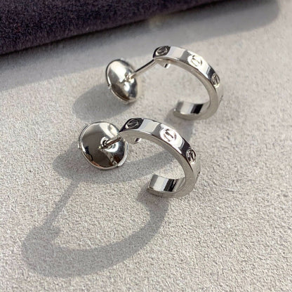 [Glow Jewelry]LOVE EARRINGS 2.65MM SILVER