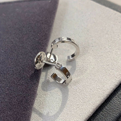 [Glow Jewelry]LOVE EARRINGS 2.65MM SILVER