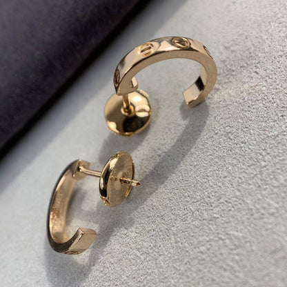 [Glow Jewelry]LOVE EARRINGS 2.65MM PINK GOLD