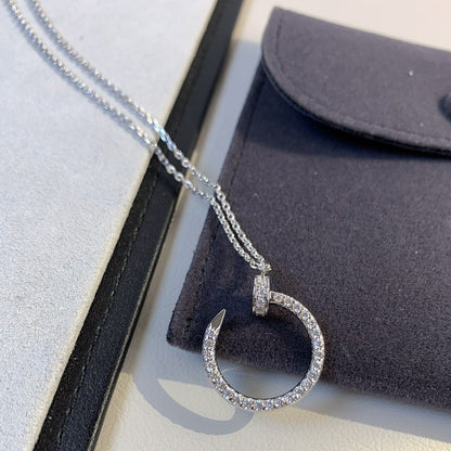 [Glow Jewelry]JUSTE NECKLACE SILVER DIAMONDS