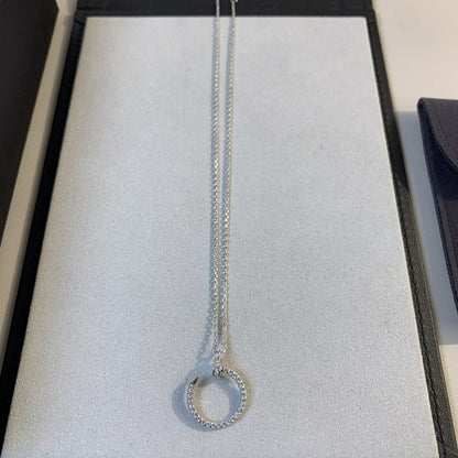 [Glow Jewelry]JUSTE NECKLACE SILVER DIAMONDS