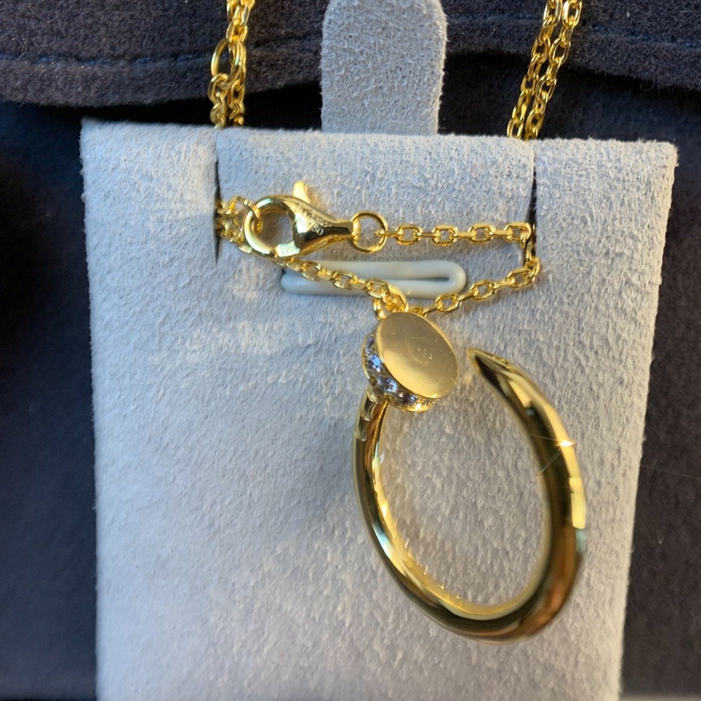 [Glow Jewelry]JUSTE NECKLACE GOLD DIAMONDS