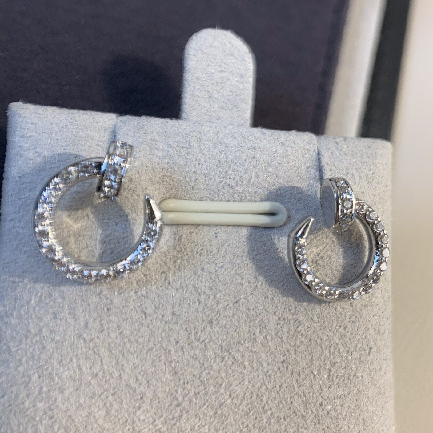 ¡®Glow Jewelry¡¯JUSTE EARRINGS SILVER DIAMONDS