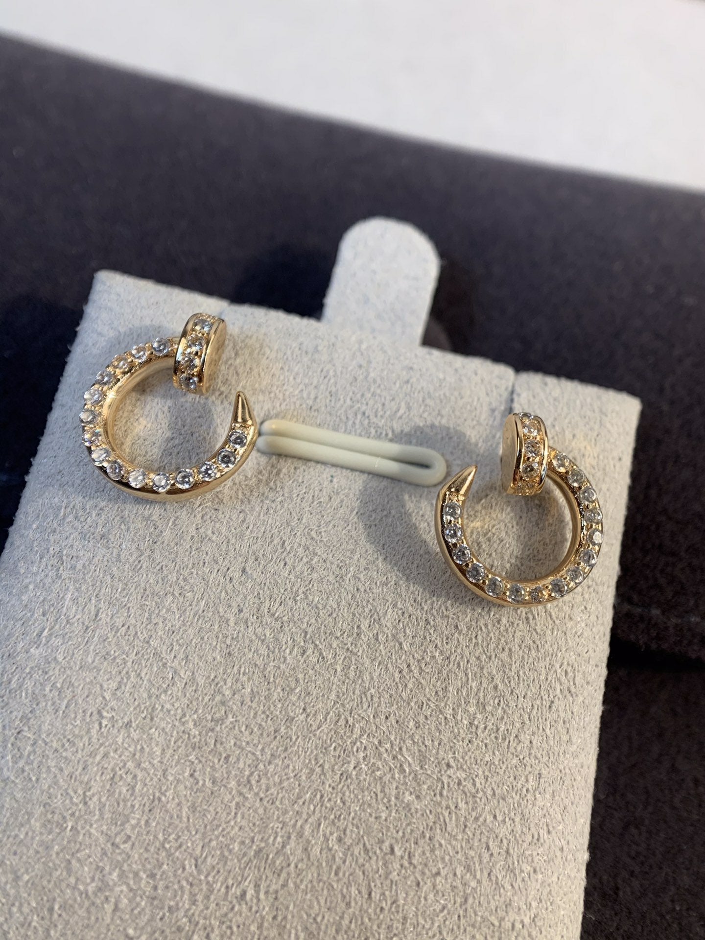 [Glow Jewelry]JUSTE EARRINGS GOLD DIAMONDS