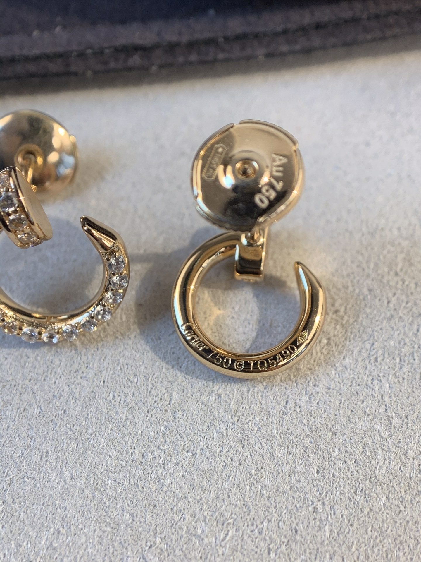 ¡®Glow Jewelry¡¯JUSTE EARRINGS GOLD DIAMONDS