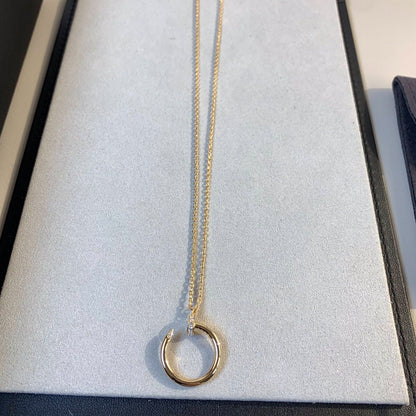 [Glow Jewelry]JUSTE NECKLACE PINK GOLD