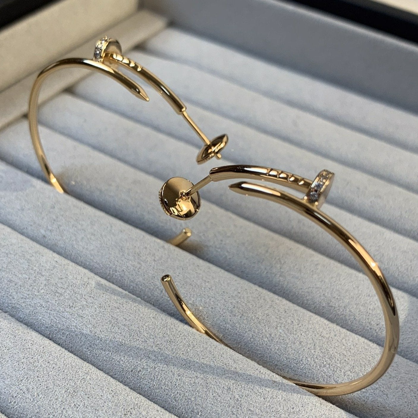 ¡®Glow Jewelry¡¯JUSTE EARRINGS GOLD DIAMONDS 1.8MM