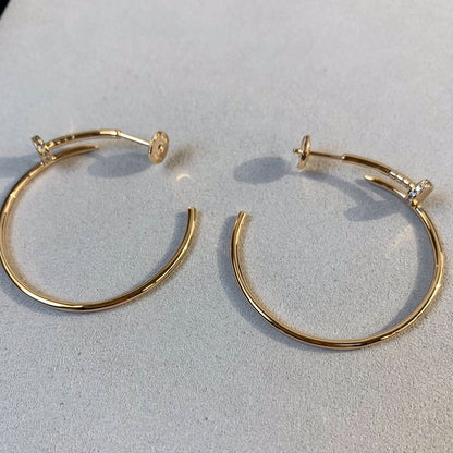 [Glow Jewelry]JUSTE EARRINGS GOLD DIAMONDS 1.8MM