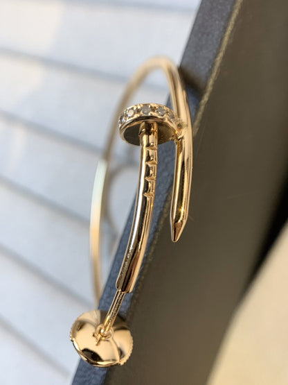 [Glow Jewelry]JUSTE EARRINGS GOLD DIAMONDS 1.8MM