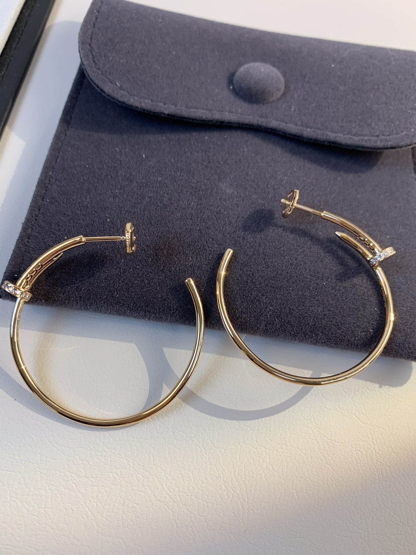 ¡®Glow Jewelry¡¯JUSTE EARRINGS GOLD DIAMONDS 1.8MM