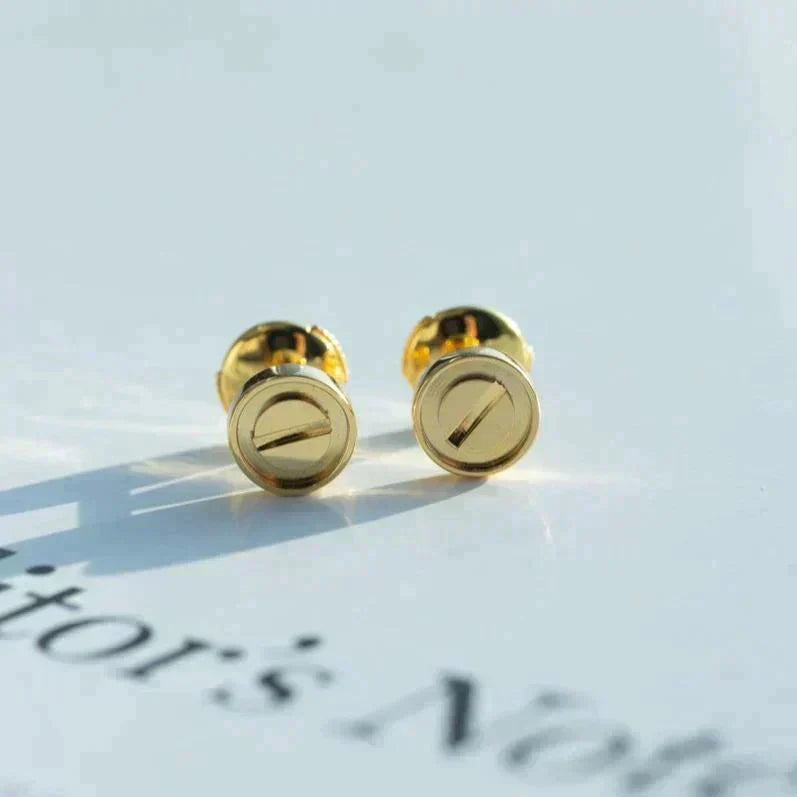 [Glow Jewelry]LOVE EARRINGS GOLD 10MM