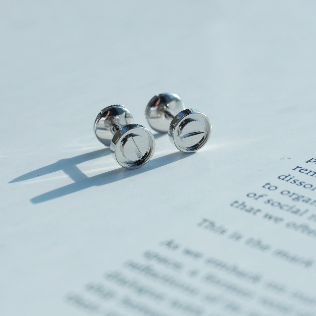 [Glow Jewelry]LOVE EARRINGS SILVER 10MM