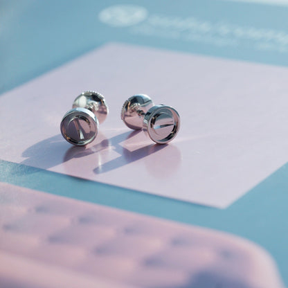 [Glow Jewelry]LOVE EARRINGS SILVER 10MM